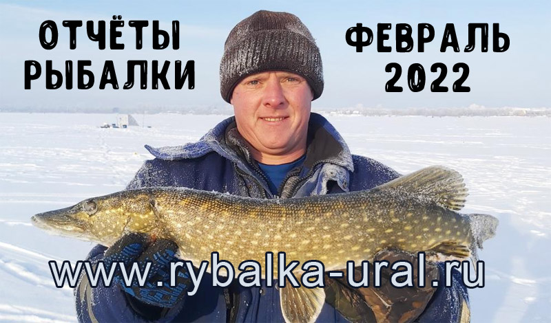Отчеты о рыбалке на Урале за февраль 2022