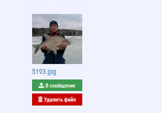Добавить фото с отчётом о рыбалке
