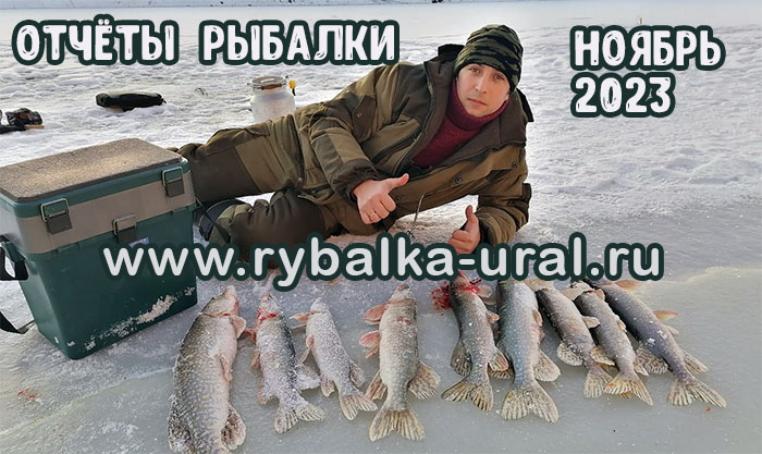Отчёты рыбалки на Урале ноябрь 2023. Рыбалка Урал